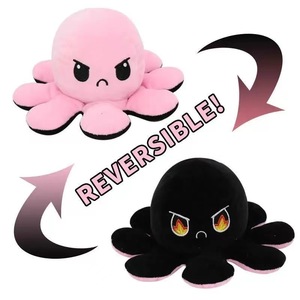 Nuevo Peluche de Pulpo Reversible con Expresiones de Doble Cara, un Lindo Peluche con un Pequeño Pulpo en la Parte Posterior - Product Image 4