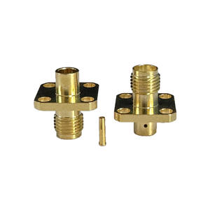 Conector Coaxial SMA-KFB3 en Oferta, Conector Hembra SMA de Latón Chapado en Oro para Cable RG402 - Product Image 2