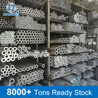 Pipa Aluminium Hanwei 6063 Permukaan Anodized Poles, Ekstrusi Unggulan, Tahan Korosi untuk Arsitektur dan Industri