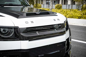 ชุดแต่งตัวถังรถยนต์ New ForLand Rover Defender (เม็กซิโก) ปี 2011-2016 รุ่นอัพเกรด Ke Style คาร์บอนไฟเบอร์ ประกอบด้วยลิ้นหน้า สเกิร์ตข้าง ดิฟฟิวเซอร์ สปอยเลอร์ และล้อ - Product Image 6