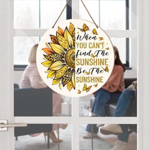 Décoration murale moderne <span class=keywords><strong>en</strong></span> bois <span class=keywords><strong>en</strong></span> forme de tournesol pour bureau de thérapie, cadeau de santé mentale pour psychologue/consultrice/therapeute scolaire - Product Image 4