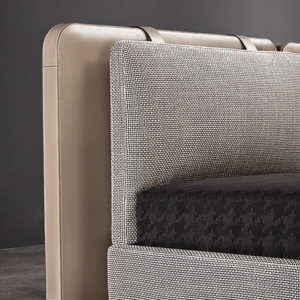 Giường ngủ OKF OEM ODM, khung gỗ nguyên khối, giường đơn, giường đôi, giường cao cấp, giường bọc nệm mới nhất, thiết kế giường cỡ King, Queen. - Product Image 3