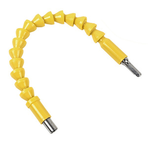 Tige d'extension flexible universelle noire et jaune de 300 mm avec embout hexagonal pour perceuses électriques – Accessoire pour outils électriques - Product Image 4