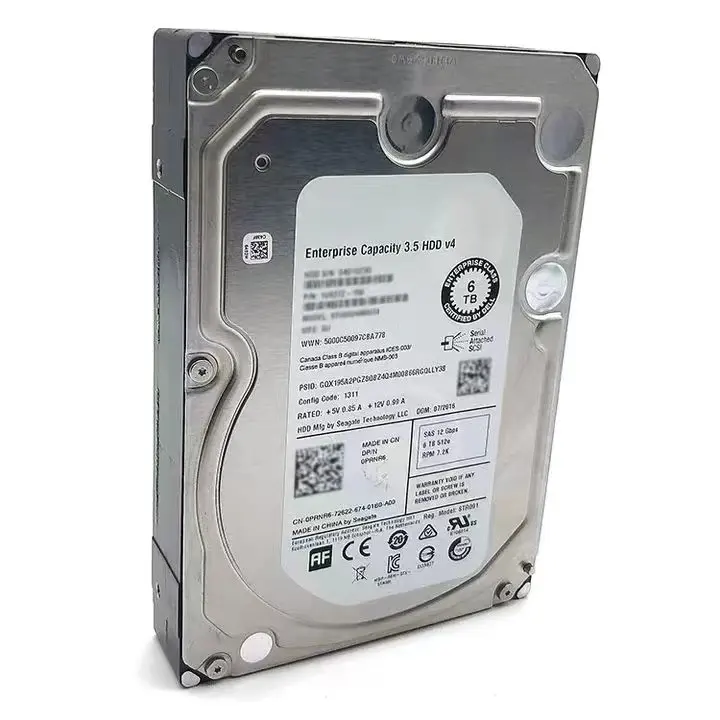 6tb ssd 6tb external hard drive 3.5 LFF 6Gbps 7.2K RPM 512n Enterprise SAS Hard Drive