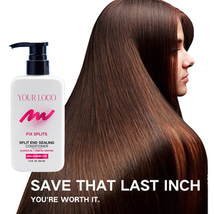 Juego de champú y acondicionador de fórmula Paris de etiqueta privada con aceite de ricino y vitaminas B3 y B5 para reparar el cabello dañado largo - Product Image 3