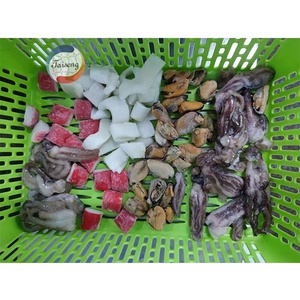 Mix di Prodotti Ittici Assortiti con Calamari, Cozze, Carne di Calamaro e Imitazione Carne di Granchio, Confezione da 1 libbra o 1 kg/sacchetto - Product Image 3