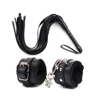 Flirter jeux pour adultes jouets sexuels fétichistes pour femme Couples esclave jouets érotiques contraintes en peluche sexe menottes fouet BDSM Bondage ensemble