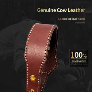 <span class=keywords><strong>Collar</strong></span> de Perro Qbellpet de Cuero de Alta Calidad, Duradero, con Soporte para AirTag, Reflectante e Impermeable - Product Image 2