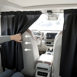 Pare-soleil semi-transparent pour vitres latérales de voiture, rideaux occultants pour l'intimité, pare-soleil pour vitres arrière de fourgonnette avec boucle - Product Image 5