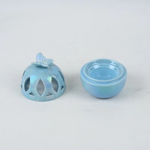 European Custom Ceramic Essential Oil Aromatherapy Box Multifunctional Tea <strong>Light</strong> and <strong>Incense</strong> Burner for Aromatic Use - Product Image 4