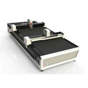 レザーアパレルクロス切断機用CNCダブルガントリーデジタル振動ナイフカッター