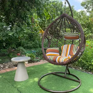 Outdoor Hanging Chair Balcony Round Large Double Hammock Rocking Egg Wicker Rattan Swing Chair