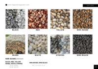 Vente en gros de galets de pierre naturelle de petite taille, de couleurs mélangées, pour projets d'aménagement paysager