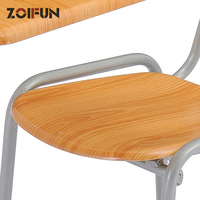 Ensemble de bureaux et de chaises pour lycéens, table d'étude et chaises pour étudiants universitaires, ensemble de salle de classe avec accoudoirs