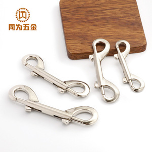 Double-Headed Dog Buckle Zinc Alloy <b>Quick</b> Release Pet Leash <b>Connector</b> 65mm 80mm 88mm 100mm - Product Image 1