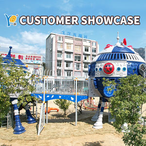 Aire de jeux extérieure pour enfants, série Alpha Planet, ensemble de toboggans, conception sécurisée pour les écoles, prix compétitif, matériau durable - Product Image 5