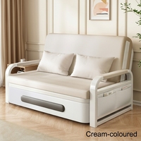 Globaler Versand 2-in-1 Schlafsofa Stoff Wohnzimmer-Schlafsofa Ausziehbares Klappbares Schlafsofa Verwandelbares Sofa-Bett Ausklappbar