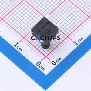 GT-TC120A-H110-L1 Tactile Switch SMD,6.2x6.2mm Switch Single Pole Single Throw Round Button 1.6N Vertical Mount - Product Image 2