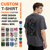 Kaos Pria Mesin Cetak DTG Custom Printing 100% Katun Rajut Kasual Bernapas Lengan Pendek