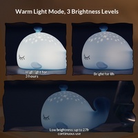 Lampe de nuit pingouin en silicone mignonne, rechargeable, à commande tactile, changeant de couleur RGB, pour la décoration de chambre d'enfant, vente en gros