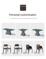 Table et chaises LED pour café, combinaison banquette et table lumineuse LED pour restaurant, couleur claire, style occidental
