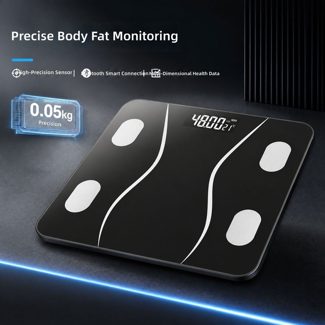 Body Composition Monitor,BMI Testing,USB Rechargeable,Custom Logo Available|Smart Body Fat Scale
