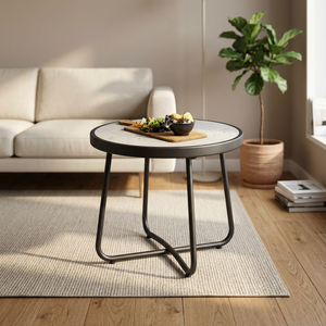 Style Anchor Modern Minimalist Durable Finish Coffee <b>Table</b> Set Metal Frame <b>Marble</b> Top Nesting Design Living Room Furniture - Product Image 5