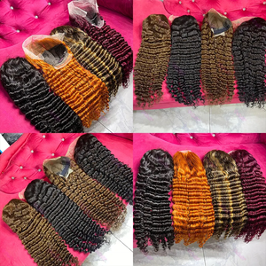 Perruque Frontale en Dentelle HD 13X4 Cheveux Naturels Cambodgiens Bruts Vierge Non Traités, Frisés Ondulés Profonds, 200% Densité, 75 cm, Cuticules Alignées - Product Image 2