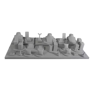 Plateau de présentation de bijoux en microfibre pour comptoir, accessoires de présentation de bijoux en velours, direct usine - Product Image 2