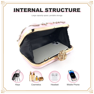 OC3811 Bolsos de Mano Elegantes Hechos a Mano en China, Bolsos de Noche con Cuentas para Club y Salidas Nocturnas - Product Image 4