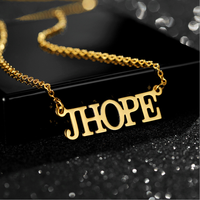 Ygkrkc-collier personnalisé avec nom personnalisé, bijoux à faire soi-même, plaque en acier inoxydable or ou argent, pendentif avec nom personnalisé