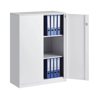 Armoire de rangement verticale en acier moderne à deux portes, ignifuge et étanche, pour la maison, le bureau et l'usage commercial