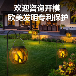 Luces Solares para Jardín, Faroles LED Colgantes para Exteriores con Panel Solar para Decoración de Patio y Jardín - Product Image 1