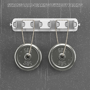 Tidytech Eu Warehouse Francia Stock ventosa montado en la pared escoba y fregona soportes pared escoba colgador organizador - Product Image 5