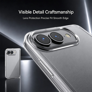 Custodia Sottile Trasparente Artigianale per iPhone 18 Fold con Taglio Preciso per Fotocamera, Portatile, Anti-usura, Anti-urto Quotidiano - Product Image 5