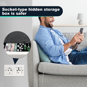 Ổ cắm tường an toàn an ninh bí mật ẩn hộp bí mật ẩn an toàn như các ổ cắm cho bảo vệ đóng chặt đồ trang sức có giá trị tiền mặt - Product Image 2