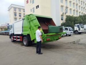 Vente directe du fournisseur chinois <span class=keywords><strong>camion</strong></span> compresseur à ordures robuste avec réservoir d'eau 300L, plaque en acier glissante de 10m3 12m3 - Product Image 2