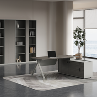 Bureau de direction de luxe sur mesure, design moderne de haute qualité, mobilier de bureau en bois, bureau de direction pour PDG, directeur général, responsable