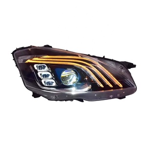 2006-2012 W221 Modified <b>Led</b> Lens Daily Water Turn Signal Daytime Running Light 2006-2012 W221 <b>LED</b> <b>Headlight</b> Lens 2006-2012 W221 - Product Image 2