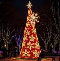 Arbre de Noël géant illuminé par des LED, décoration de fête imperméable pour parc, place publique, jardin, centre commercial