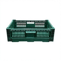 Caisse de rangement pliable Highbright, très vendue, en plastique écologique, pour fruits et légumes, avec trous d'aération, empilable
