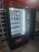 Distributeur automatique combiné Mjaya pour petites commerces alimentaires, café, eau et articles de vente au détail avec vérification d'âge et paiement par billets de banque