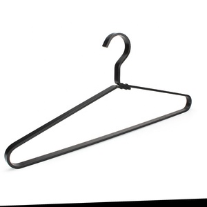 卸売ブラックカラー17.5インチフラットワイヤーアルミハンガーヘビージャケット用 - Product Image 1