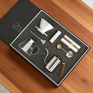 Juego de Regalo de Café Clásico Personalizado con Metal y Vidrio, Apto para Alimentos, Duradero y Portátil, Marca <span class=keywords><strong>Klam</strong></span>, para Regalos a Clientes/Empleados - Product Image 3