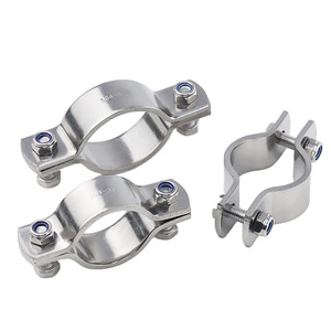 Stainless Steel Pipe Clamps 304 Single Pipe Clamp Metric Polished General Industry Use - Product Image 2