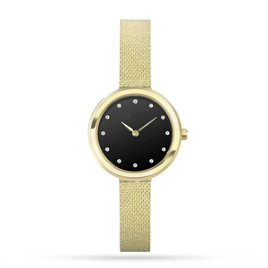 Montre pour femme de luxe personnalisée avec logo OEM ODM, acier inoxydable, diamants, marque privée, montre minimaliste, montres à quartz pour femme - Product Image 3