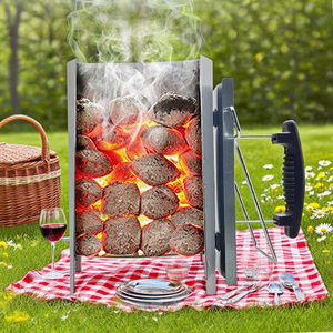 Vente en gros de briquet à charbon portable en acier inoxydable à usage intensif <span class=keywords><strong>Allumage</strong></span> rapide pour barbecue Cheminée à charbon de bois - Product Image 2