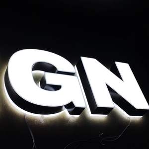 Letrero Luminoso 3D con Retroiluminación, Letrero Iluminado para Logotipo Comercial, Montado en Pared, Interior/Exterior - Product Image 2