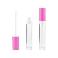 Gerade Runde Lipgloss-Tube Verpackung 10ml Mit Schulterabdeckung Drehverschluss Große Kapazität Concealer-Tube Lipgloss Lippenöl-Tube
