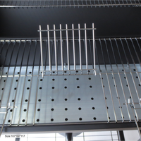 Barbecue au gaz en acier inoxydable, grilles BBQ d'extérieur, barbecue au charbon de bois, barbecue rotatif en acier corten, barbecue argentin
